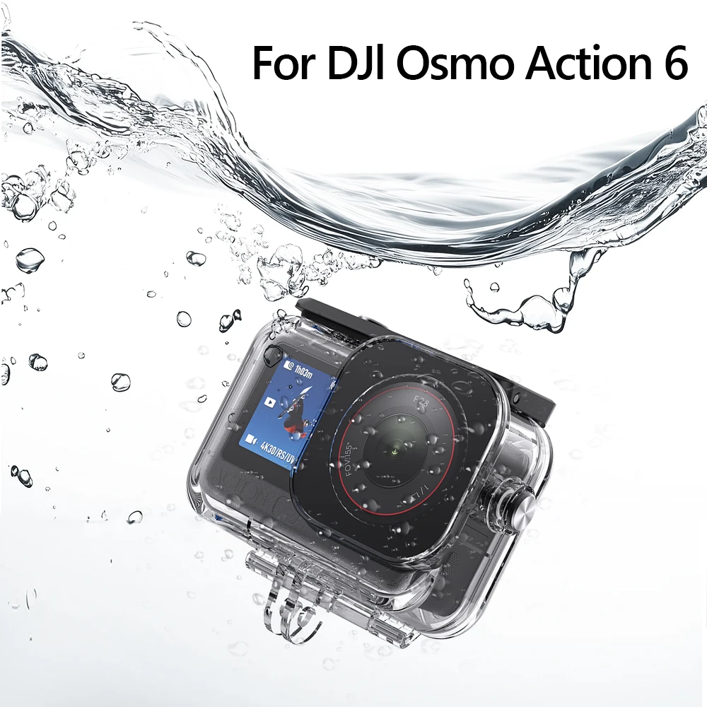 

TELESIN 60M Waterproof Housing Case For DJI OSMO Action 6 Underwater Diving Case High Strength Anti-Drop Camera Protector Cover