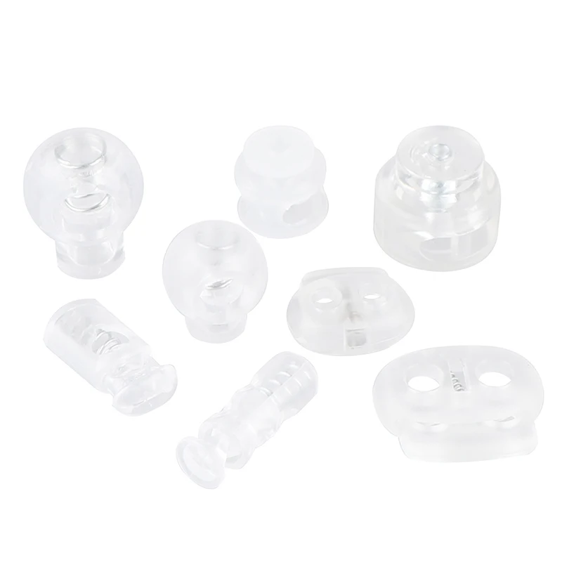 10pcs Cord Lock Plastic Stopper Cord Ends Buckle DIY Shoelace Bag Accessories