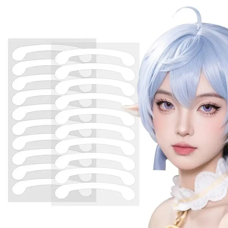 10Sheets Lightweight No Burden Invisible Nose Shrink Patches Non-irritating Shrinking Nose Wing Stickers For Cosplay·..