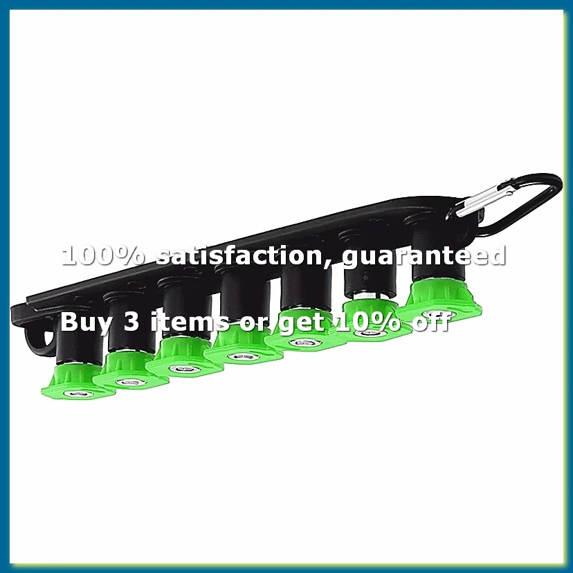 Pressure Washer Tips, 25 Degree Green Power Washer Nozzle Tips 7 Pack with Nozzle Holder, 1/4 Inch Quick Connect-A26I