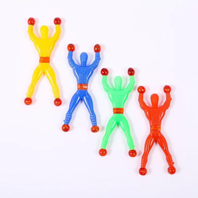 10pcs Funny Flexible Climb Men Sticky Wall Toy Kids Toys Climbing Flip Plastic Man Toy For Children Attractive Classic Gift