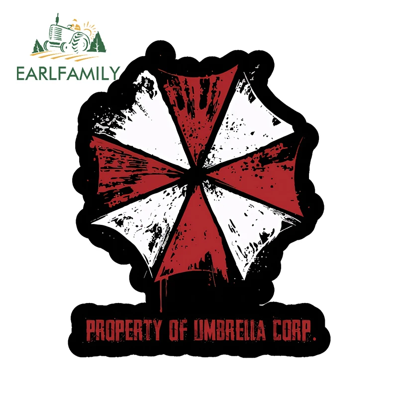 

EARLFAMILY 13cm x 10.7cm Umbrella Corporation Car Stickers Arcade Game Logo Graffiti Waterproof Decal Laptop Amusing JDM Sticker