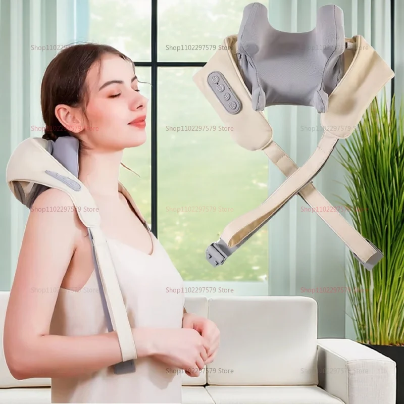 

Neck Massager, Cordless Shiatsu Shoulder Back Massager with Soothing Heat, Electric Deep Tissue, for Neck,Waist, Traps, Back
