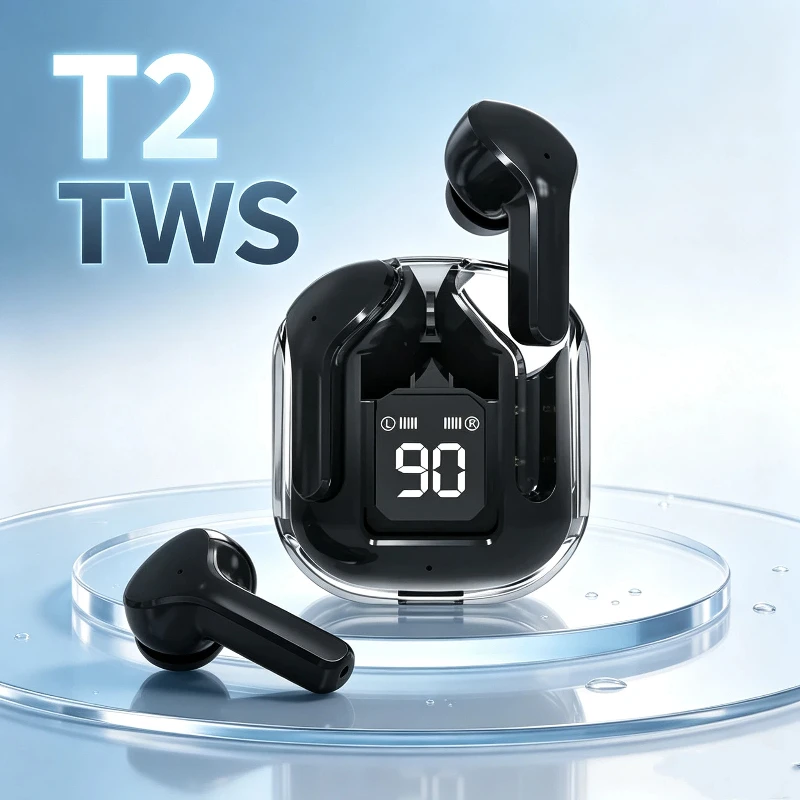 New T2 Bluetooth headset wireless Bluetooth headset HIFI sound quality headset for all smartphones