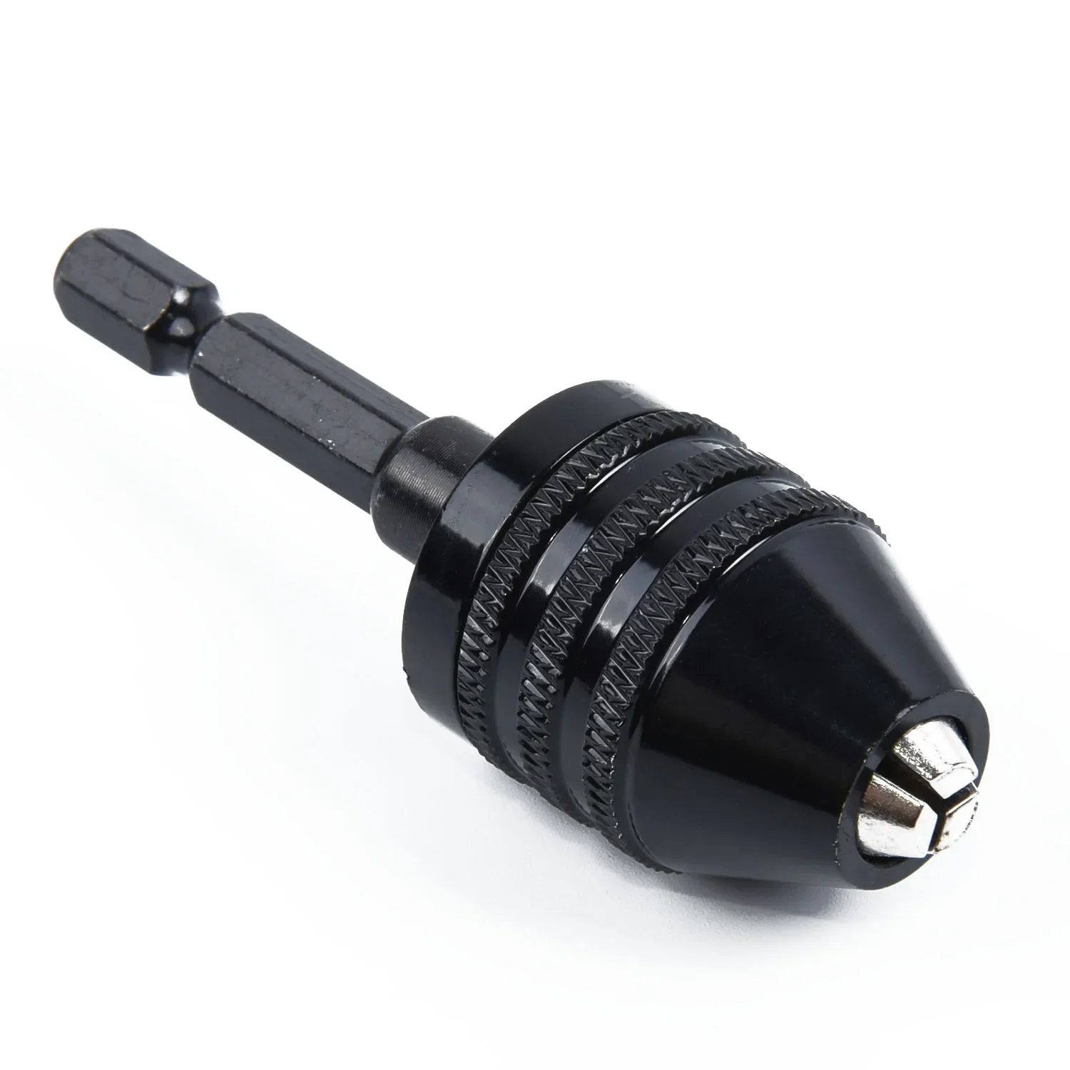 0.3-8mm Keyless Drill Chuck Electric Drill Bits Adapter Screwdriver Impact Driver 1/4\