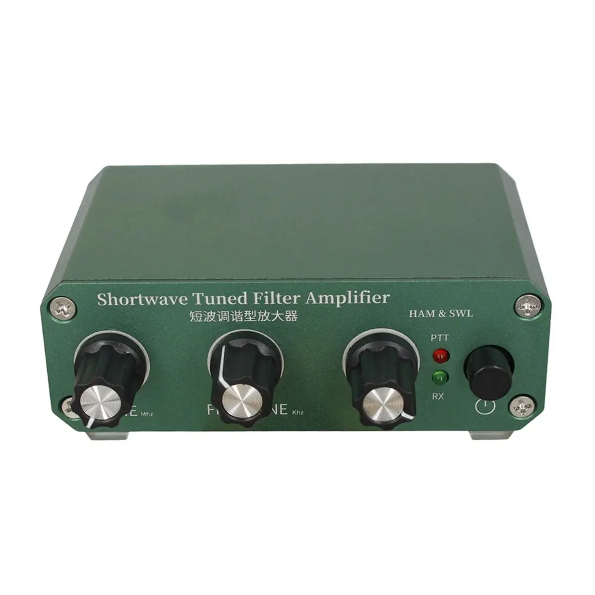 B21B Shortwave Tuned Filter Amplifier with Transmit and Pass Modes, Frequency Coverage 3-30MHz, Adjustable Gain 0-30dB