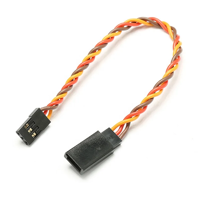 50PCS Anti-Interference Male Female Servo Extension Cable 30/60 Core 30CM Twisted Wire RC Airplane Parts Including Futaba JR Par
