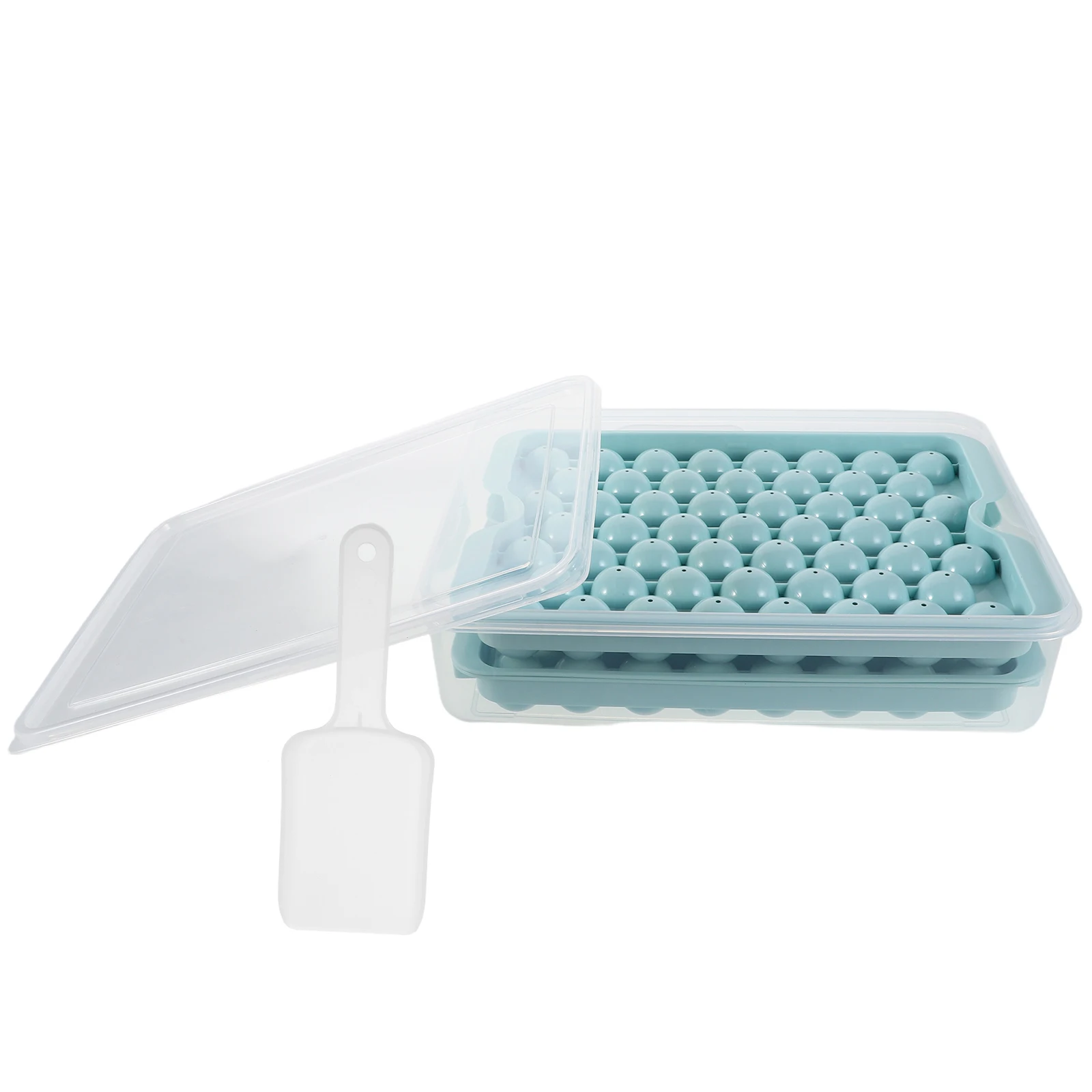 

Ice Cube Tray Ball Mold Easy Press Maker Container Reusable Summer Small Trays Sphere Mold Freezer Portable Cool Drinks Safe