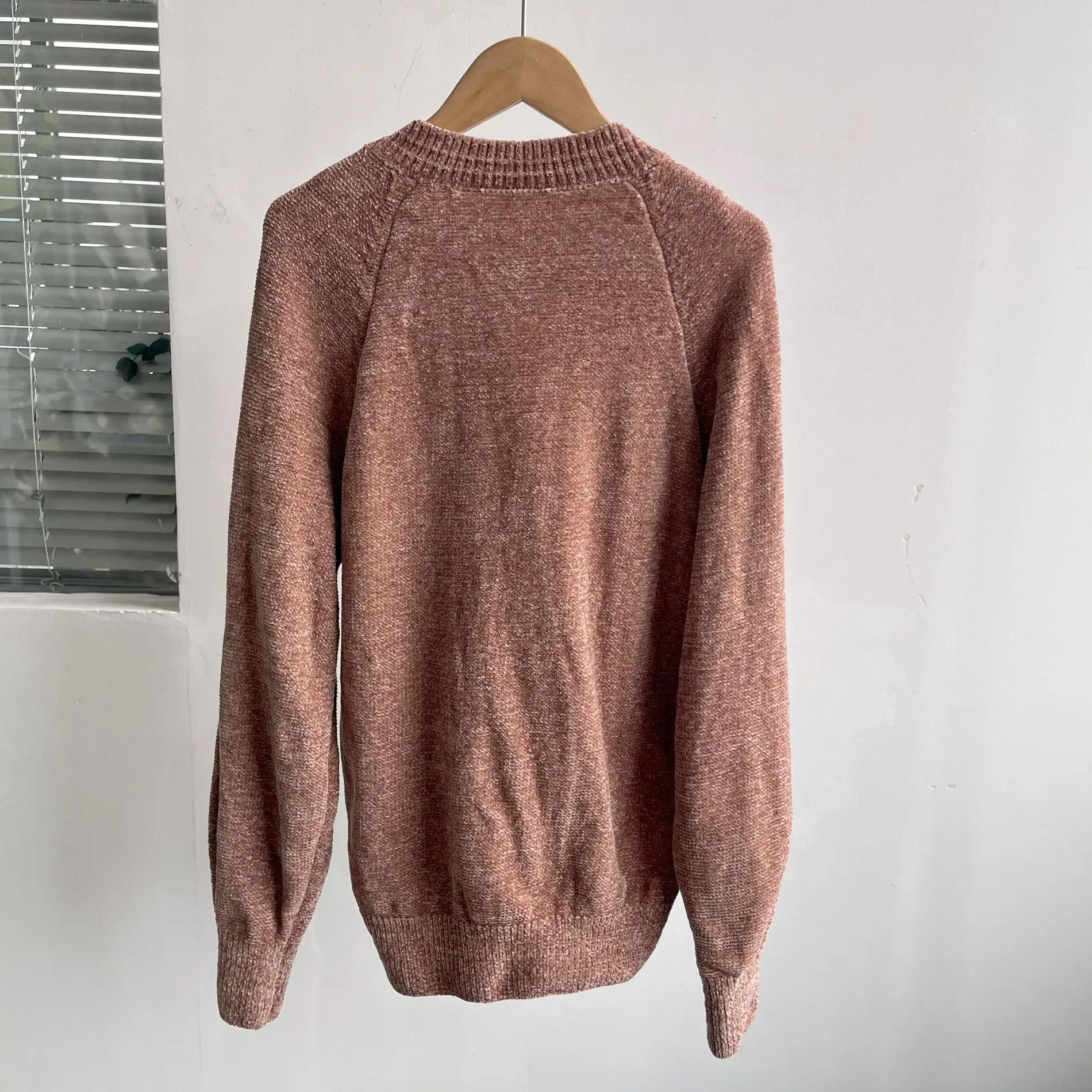 فضفاض الخريف الشتاء سترة مترهل قاعدة طبقة ملابس داخلية عادية تنوعا Y2 سنو نيل تريكو الياقة المدورة التخسيس #2