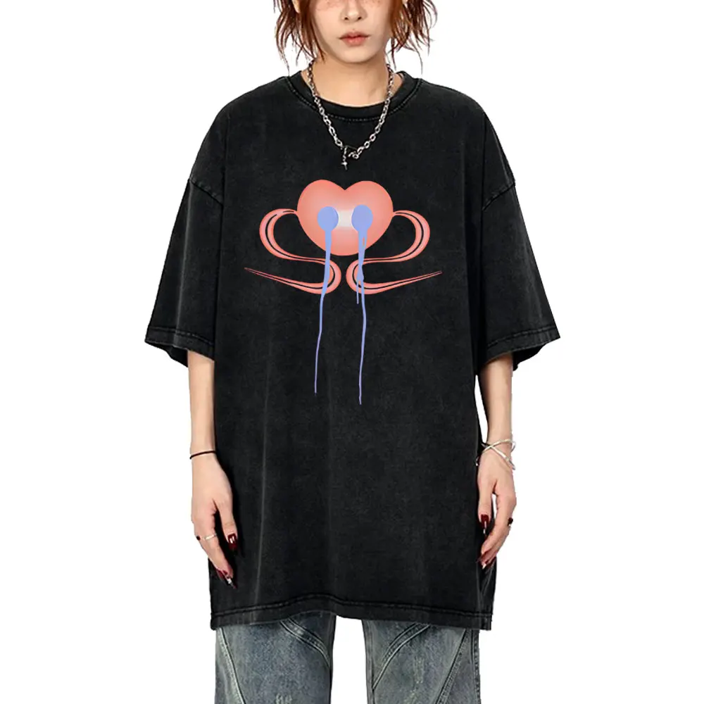 

Washed Vintage Nina Chuba Tour New Album Cover 2026 T-shirt Men Women Fashion Pop Music T Shirt Unisex Cotton Oversized T-shirts