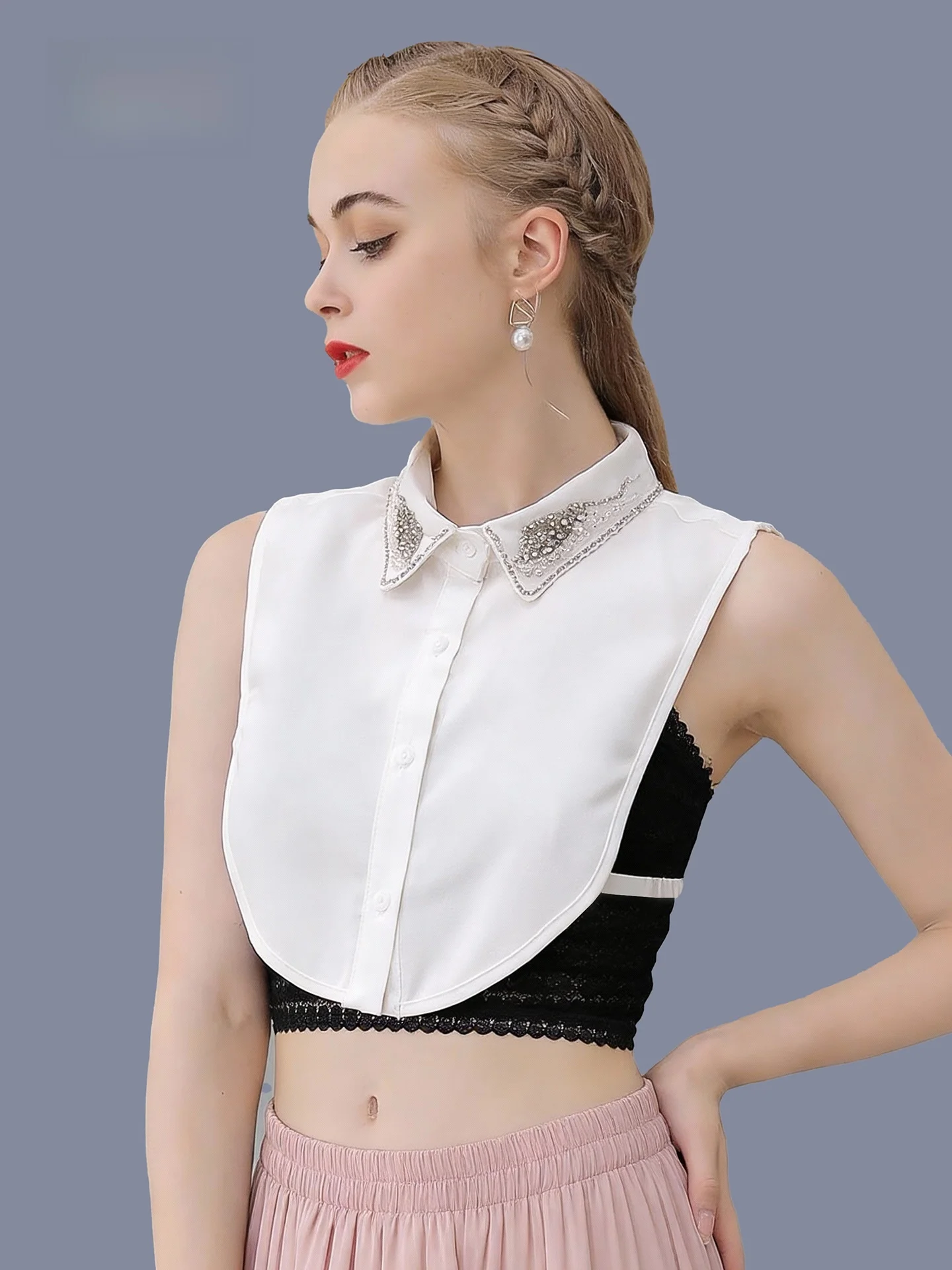 ビーズ付き-irt-カラー-フェイクカラー-レディース-多用途フェイクカラー-シフォン装飾カラー-インナーウェア-多機能-四季通用