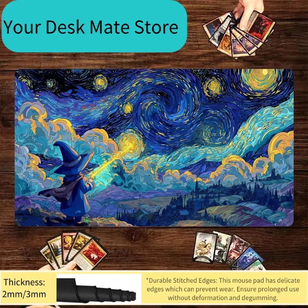 Langlebige Rutschfeste MTG TCG Spielmatte Glatte Tischunterlage für Magic The Gathering Kartenspiel-Enthusiasten