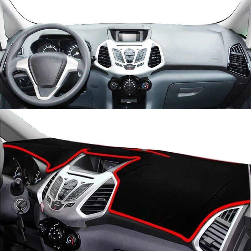 For Ford EcoSport 2013 2014 2015 2016 2017 Car Dashboard Cover Dash Mat Dash Board Pad Instrument Carpet Dashmat Rug Accessories