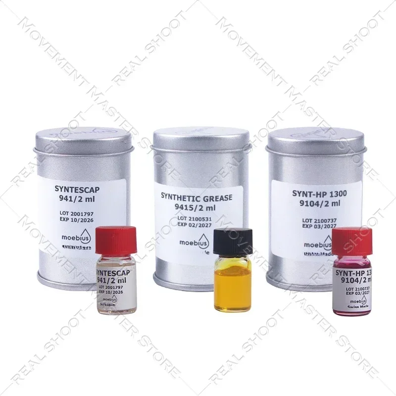 زيت ساعة سويسرية موبيوس 9010 8000 9104 941 9000 2 مل زيت ميكانيكي خاص أدوات إصلاح الساعات الاحترافية