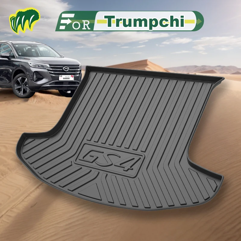 

For Trumpchi GS4 COUPE PLUS 2015-2023 Custom Fit Car Trunk Mat All Season Black Cargo Mat 3D Shaped Laser Measured Trunk Liners