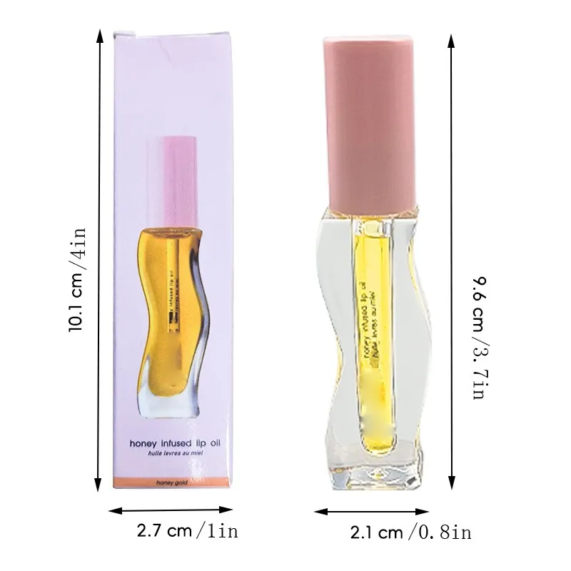 1/2/5pcs 2024 New Moisturizing Temperature Liquid Lipstick Honey Color Long Lasting Moistourizing Lip Makeup Lip Oil 8ml