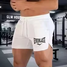 

Летние мужские спортивные шорты EVERLAST, шорты для фитнеса, мужские быстросохнущие шорты для спорта и отдыха, дышащие шорты для бега
