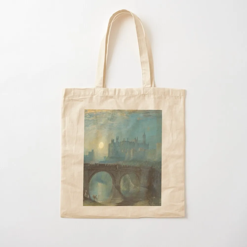 Joseph Mallord William Turner - Alnwick Castle, Northumberland Tote Bag tote bag men Cloth bag Handbags