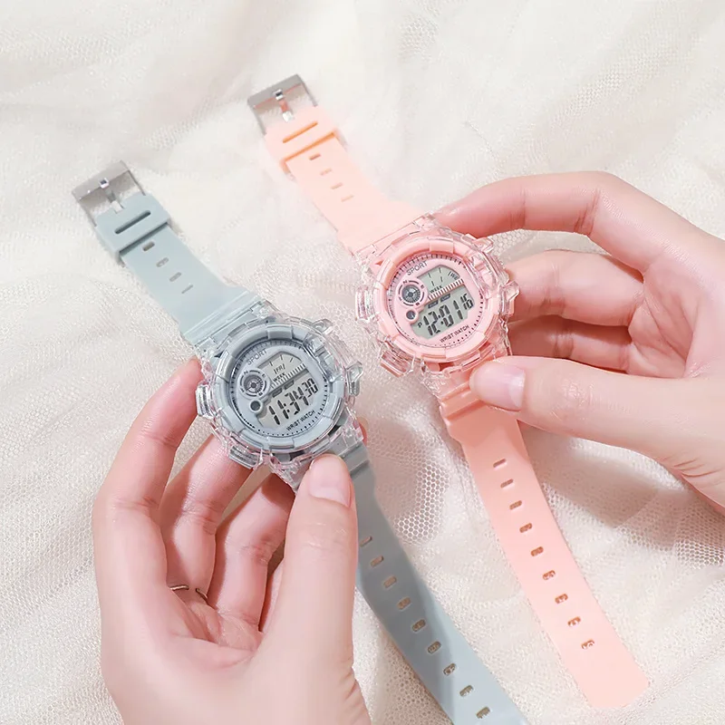 Orologio elettronico per bambini Coppia adolescenti Orologio multifunzionale alla moda e sportivo Orologio elettronico Matcha per celebrità su Internet