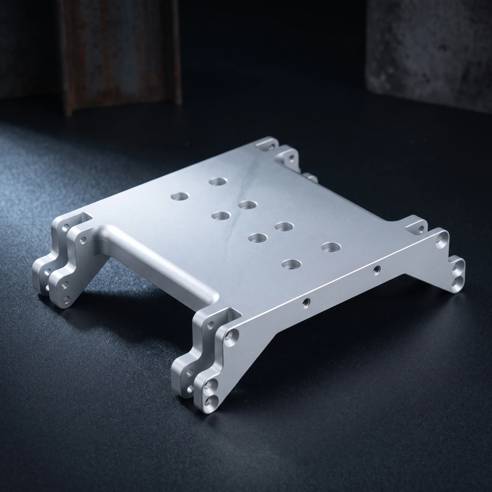 Gearbox Base Plate Upgrade Gearbox Mount with Brackets RC Crawler Chassis Plate Direct Replacement Hardware Lightweight