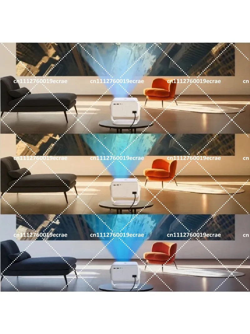 4K Laser Ultra HD Wireless Projector for Home Theater Bedroom Wall Streaming