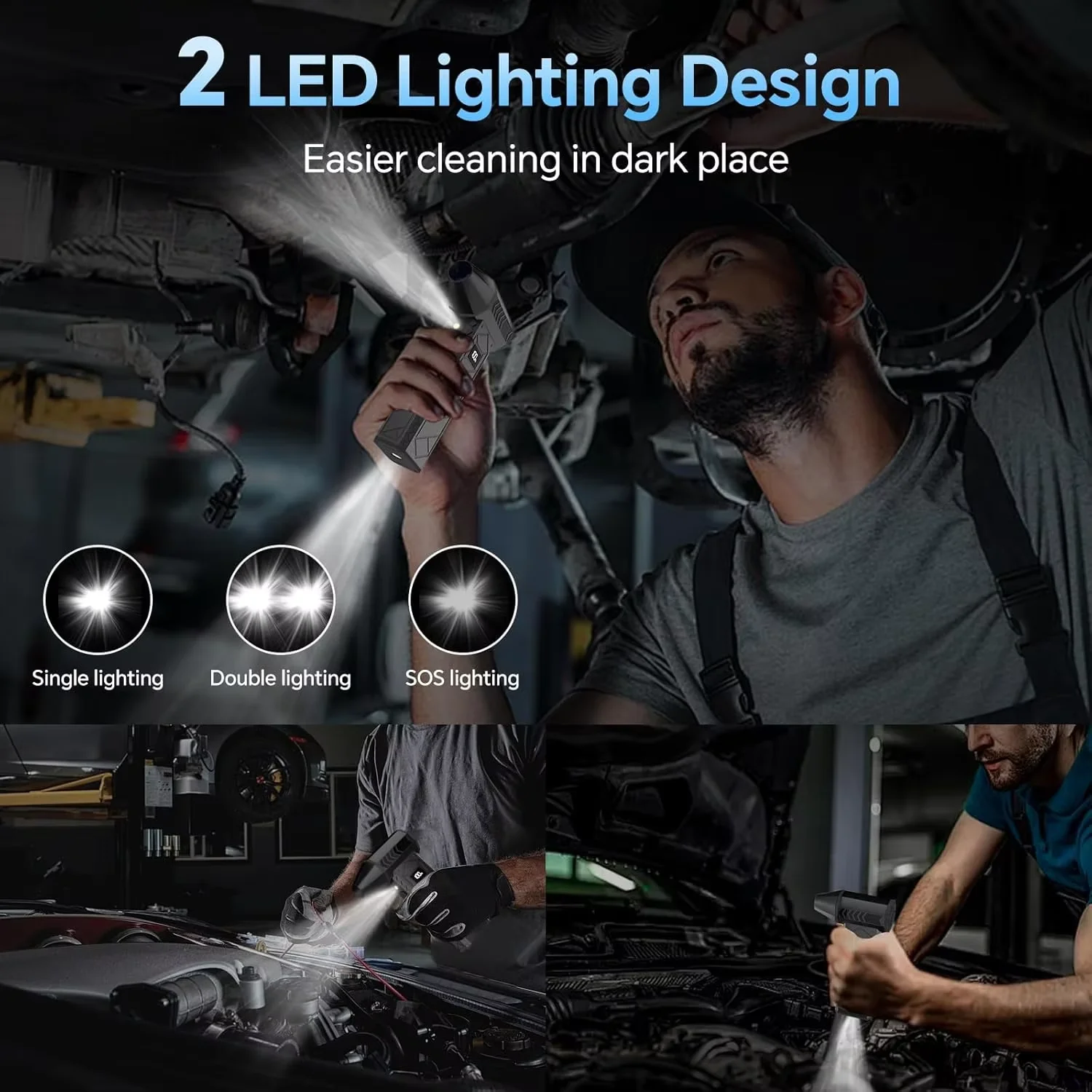 200000RPM Mini Turbo Jet Fan Electric Air Duster Adjustable wind speed Turbo Violent Blower Rechargeable with Light Car Cleaning