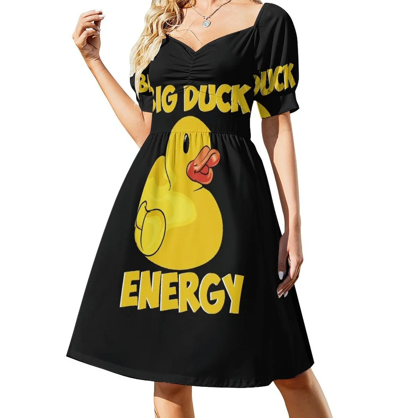 

Big Duck Energy (for dark cloths) Short Sleeved Dress Womens dresses party dresses women summer dress women 2025 Dress