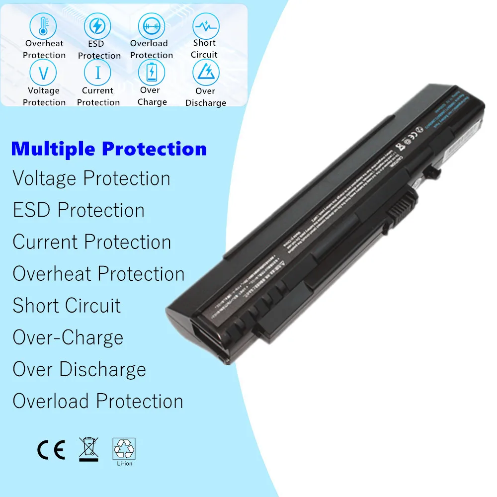 UM08A31 UM08A72 UM08A73 UM08A74 Laptop Battery For Acer Aspire One KAV10 KAV60 ZG5 D150 AOA150 UM08A51 UM08A71