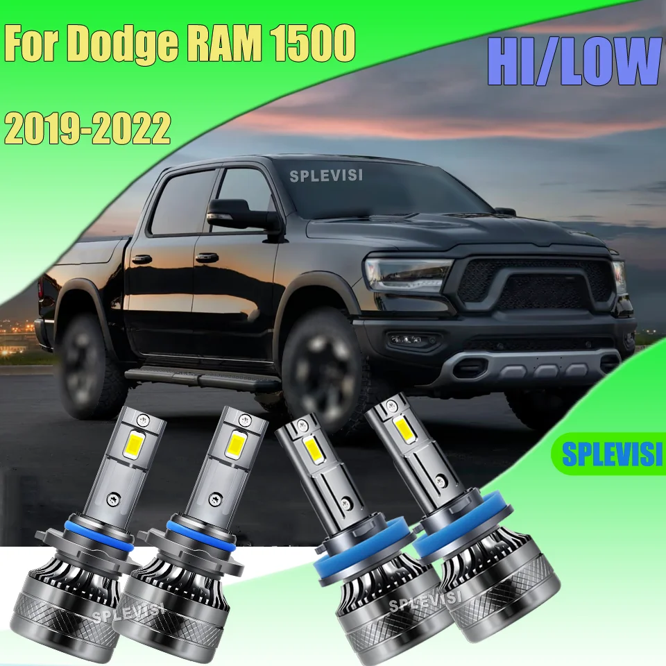 

20000LM high longevity 9005 H11 High/Low Beam Headlights Extended Night Driving 6000K For Dodge RAM 1500 2019-2022 2020 2021