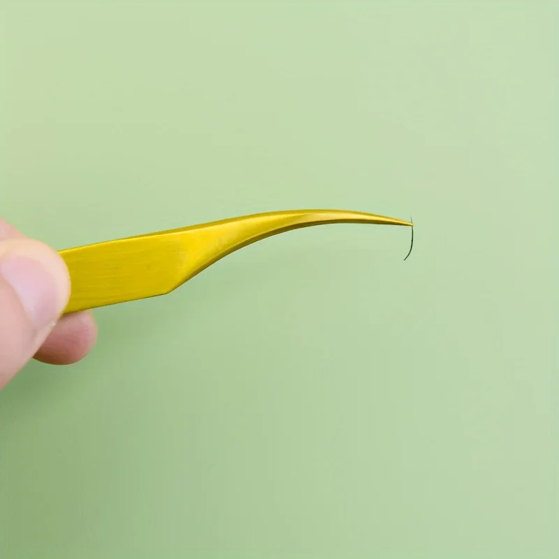 Juego de pinzas para pestañas de acero inoxidable, rizadores de pestañas de alta precisión, herramientas para trasplante de cejas para principiantes, herramientas de belleza
