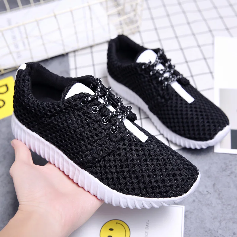 

Летние кроссовки, модная женская уличная дышащая повседневная обувь, мягкая прогулочная обувь, женские туфли на плоской подошве со шнуровкой, Zapatillas