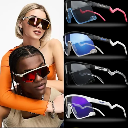 Gafas de sol deportivas al aire libre para hombres y mujeres, gafas de sol a la moda para senderismo y ciclismo, gafas para hombre, espejo antideslumbrante UV400
