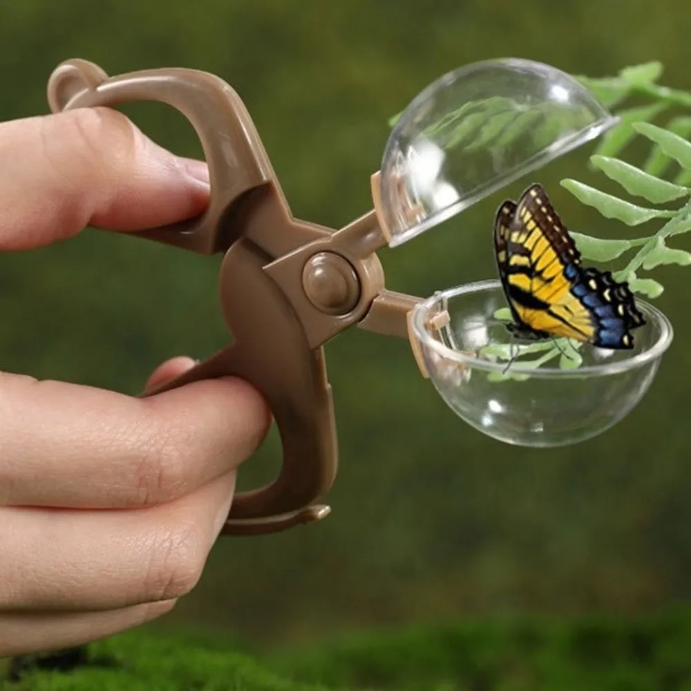 Plastic Outdoor Explorer Kit Magnifying Glass Carrying Handle Observation Jar Set Breathable Mesh Insect Catching Net
