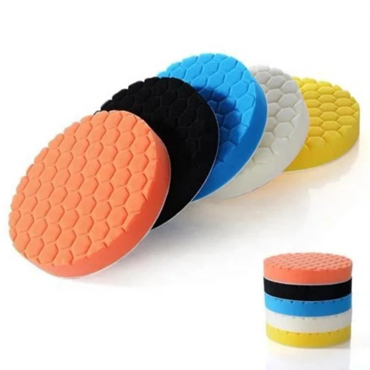 3/4/5/6/7inch Car Polishing Pad Kit Set Self-Adhesive Buffing Waxing Sponge Wool Wheel Polishing Pad For Car Polisher Drill