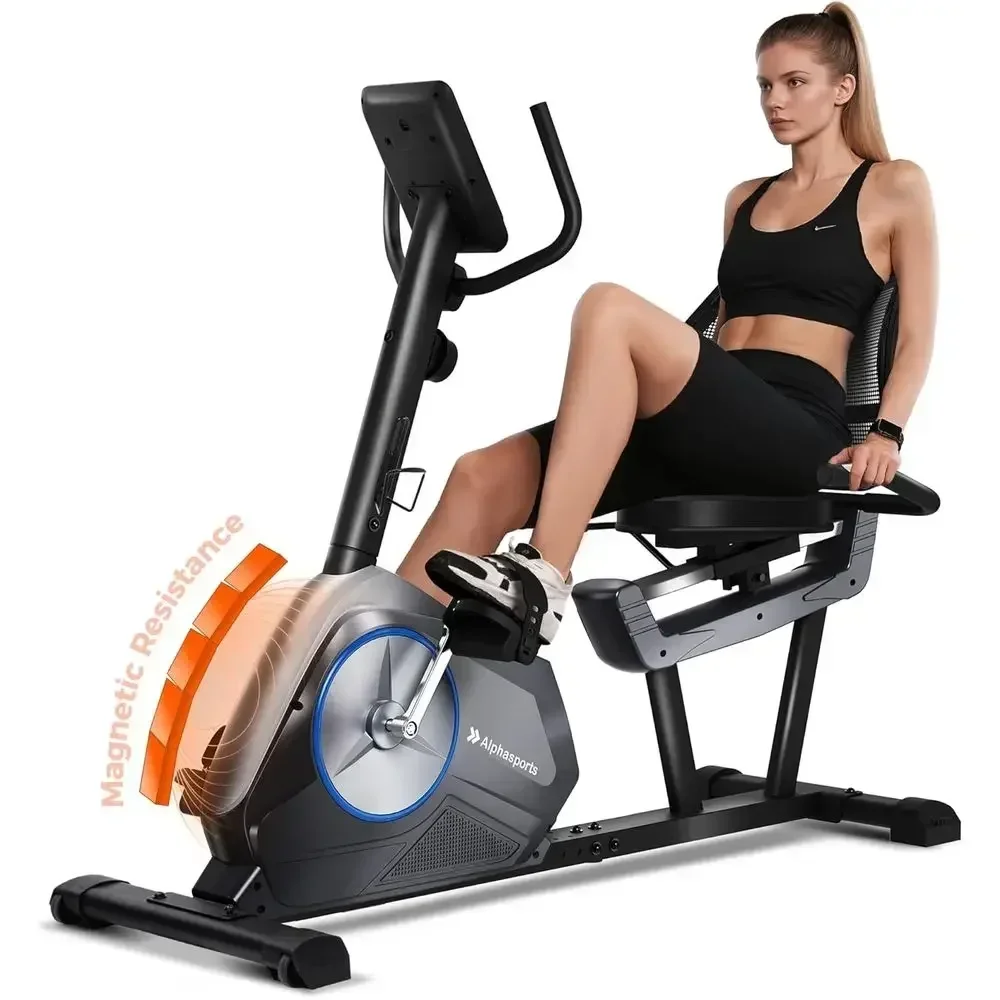 Heavy-Duty Stationary Bike: Comfort-Adjustable Seat, 16-Magnet Resistance, 400 lbs Capacity