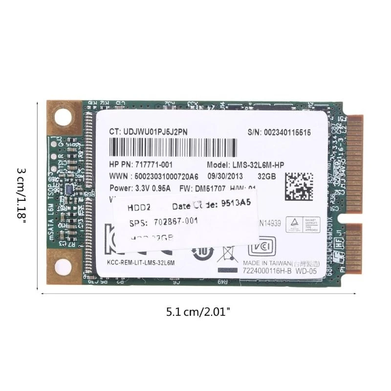Msata 32GB Internal Solid Hard Drive Mini Sata SSD Disk Transfer Data Cepat dan Stabilitas