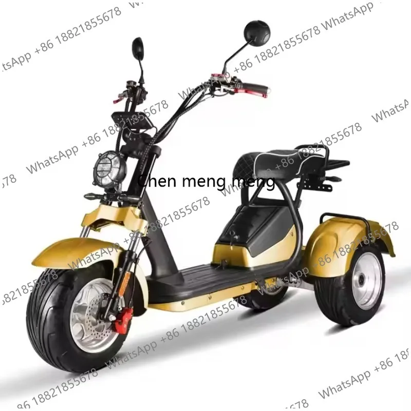 

Clark is hot selling Modern Style Fat Tire 60v Golf Adult 3 Wheel Electric Tricycle Citycoco with Pedals