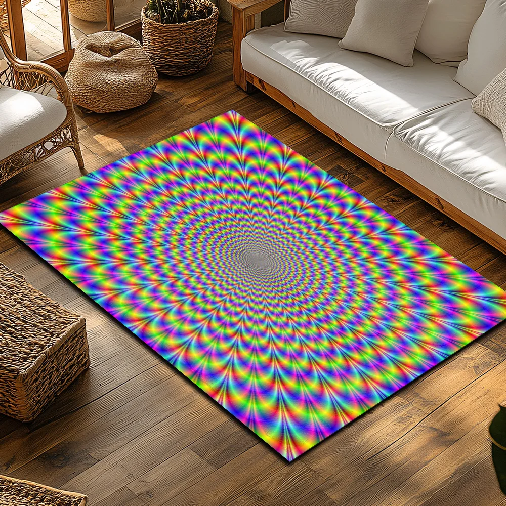 Tuniu Psychedelic Optical Illu - Home Textiles Rug review and price