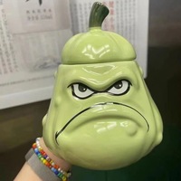 Wogua-Shaped Water New Cup Creative Funny Mug Water Cup Breakfast Milk Cup Lunch Coffee Cup Desktop Cute Water Cup Birthday Gift
