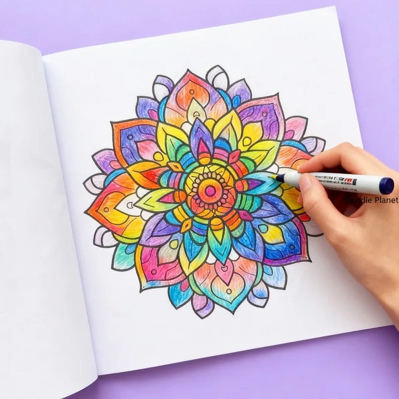 An Adult Decompression Meditation Mandala Line Sketch Graffiti Book, Sketchbook, Coloring Book, 36 Different Patterns, Good Gift