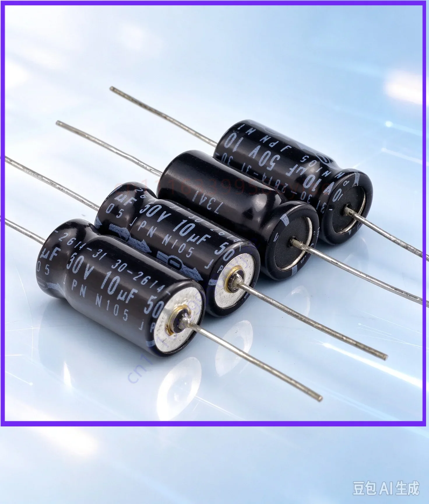 10pcs Vintage for Nippon Chemi-Con 50V 10uF Axial Audio Coupling Electrolytic Capacitor, European Custom Made in Japan