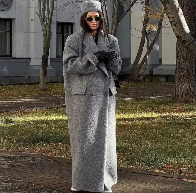 

Новое женское шерстяное пальто-куртка на пуговицах, модная зимняя одежда для женщин