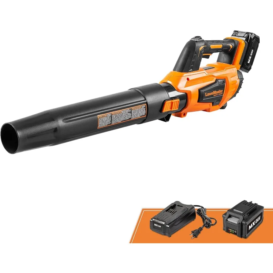 

Беспроводная вентиляторная мощность 24 В макс. с аккумулятором емкостью 4,0 Ач и зарядным устройством для эффективного очистки двора Идеально подходит для больших садов, подъездных дорог и на открытом воздухе