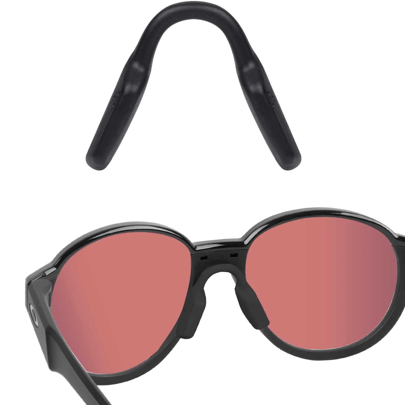 E.O.S Silicon Rubber Replacement Black Nose Pads for Oakley Coinflip OO4144,Coinflip Asian Fit OO4144F Frame Multi-Options