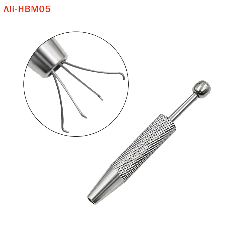 (HB05)4Claws Pick-up Tool Jewelry Beads Diamond Gems Prong Holder Tweezer Catcher Grabber Stainless Steel Chip Gripper