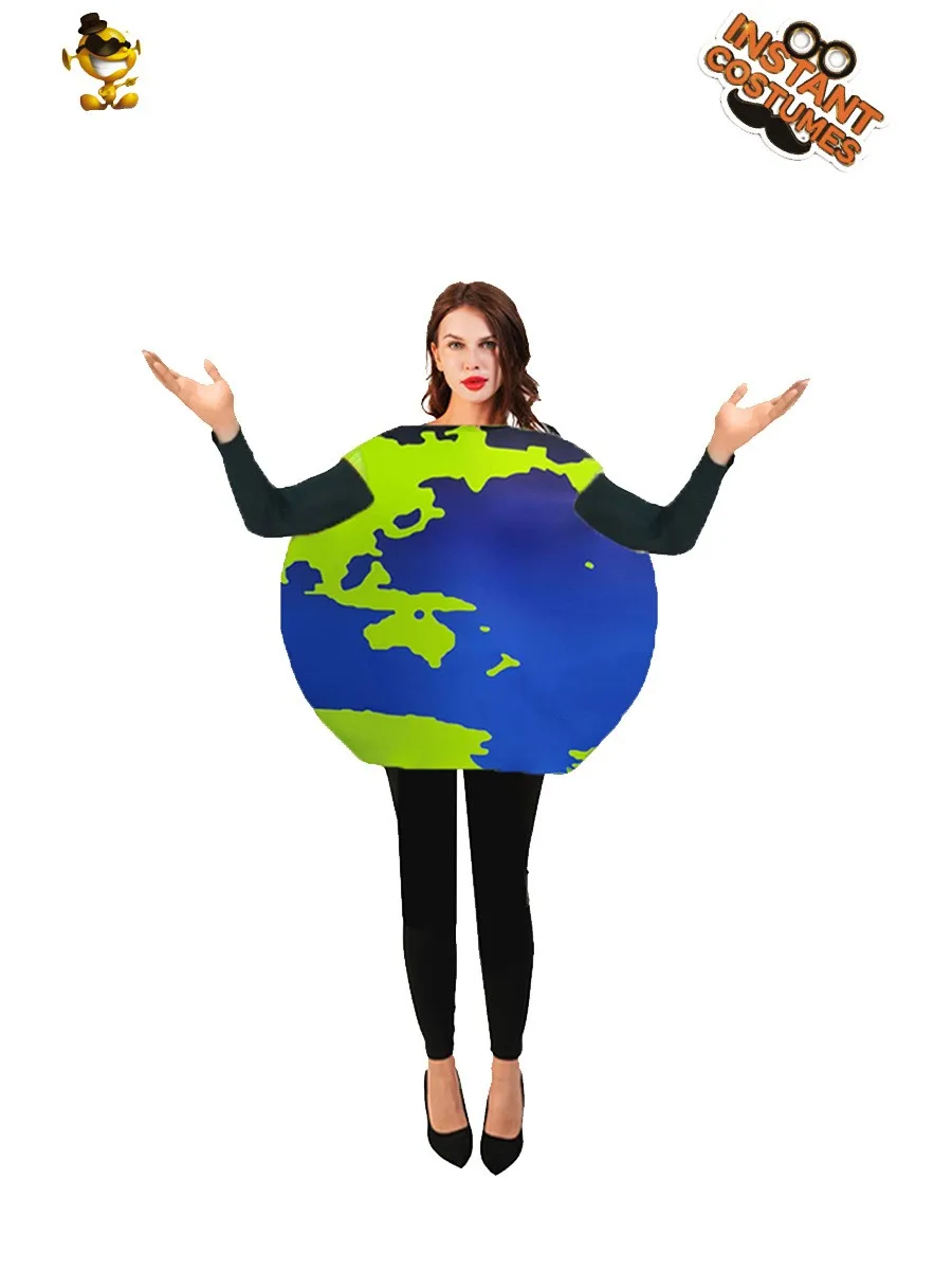 

loween Funny Adult Costume Cosplay Stage Coroach Globe Red Heart Beat Women's Ele Evening Gown KTV Par Dr