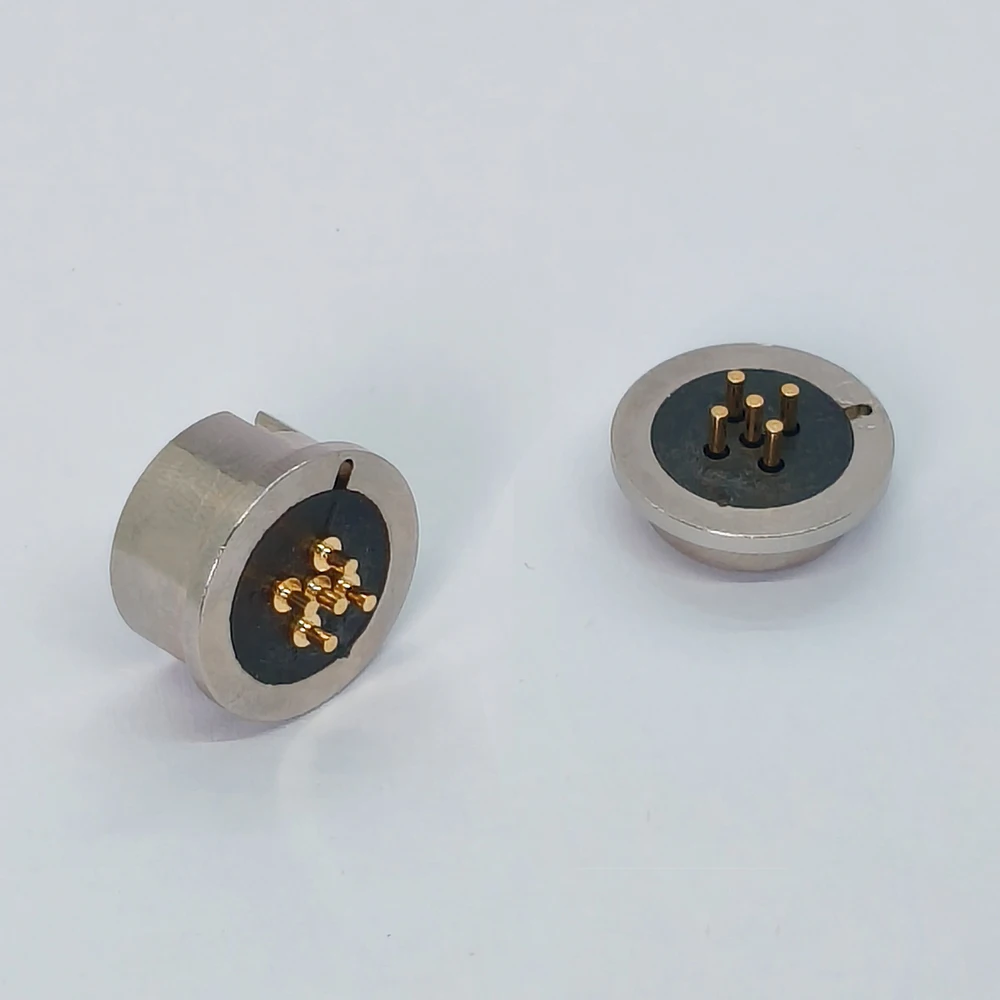 1 Stück Wasserdichter Magnetischer Feder-Pogo-Pin-Steckverbinder 5-Pin 2A 5V Männlich Weiblich Sondenkartensteckplatz Magnetischer DC-Ladeanschluss – Detail 5