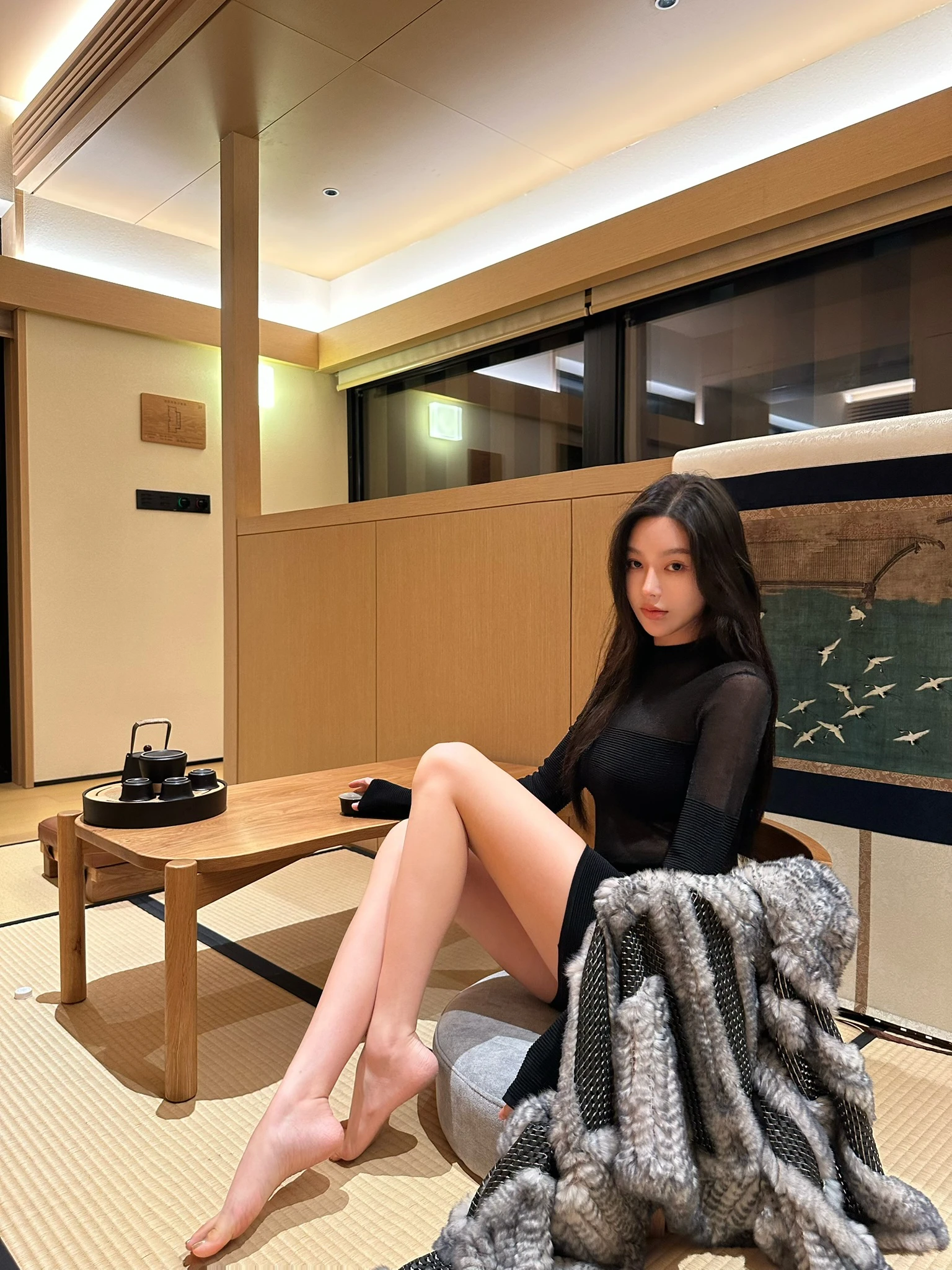 

Woppei Sexy Slim Fit See tough Knitted Dr Long Sve Loose Lazy Slimming Dr Women's Faion Autumn New Arrival