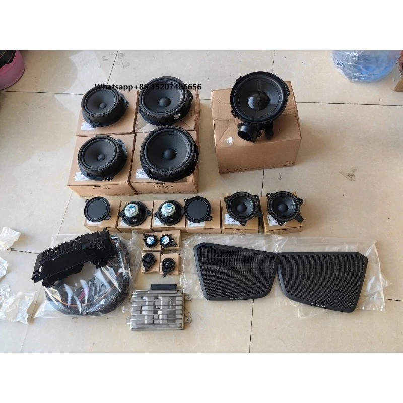 A3 8Y Car Audio Speaker Kit 15 Piece OE Replacement Sound System With Amplifier Upgrade