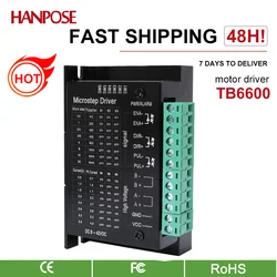 HANPOSE Stepper Motor Driver TB6600 upgrade Nema 23 Nema 34 42/57/86 Nema17 4A DC9-40V 1 axis Stepping Motor CNC